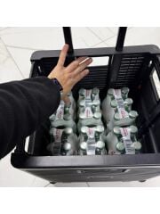 Portakap 2 Tekerlekli, 55 Litre Siyah Katlanır Alışveriş Arabası - Pazar Arabası